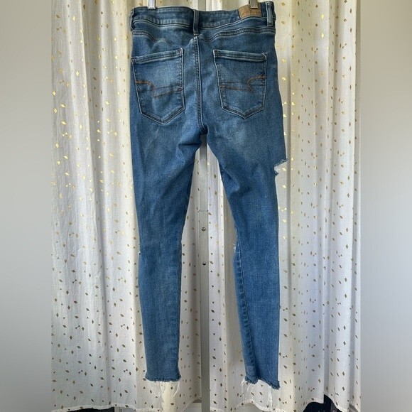 American Eagle Outfitters Super Stretch Super High Rise Jeggings 4 Short - Picture 5 of 8
